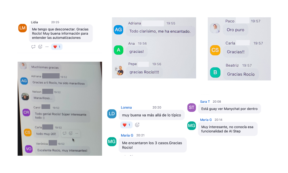 Testimonios y opiniones sobre Rocío Bonachera